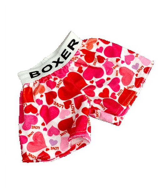 Love Heart Boxers Stuffed Animal Underwear Fits Most 14-18 14 Build-a-bear  and Make Your Own Stuffed Animals 