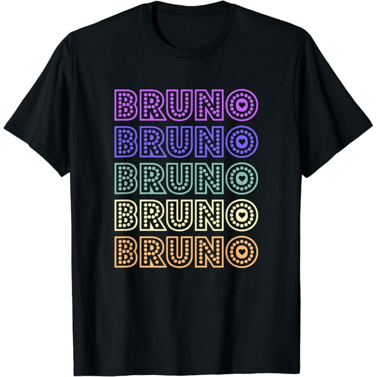 Bruno Lover Heart T-Shirt Vintage Retro Style Bruno Lover Heart T-Shirt Vintage Retro Style
