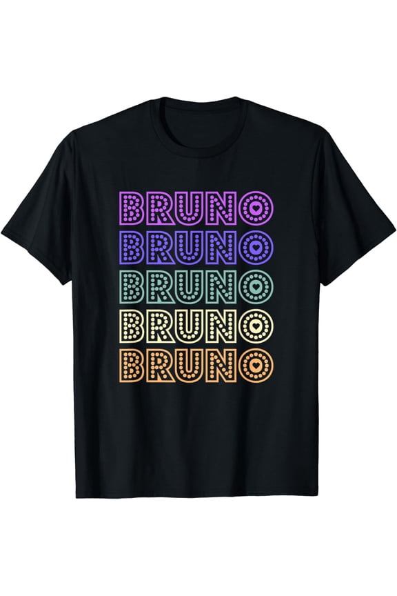 Love Heart Bruno Retro Style T-Shirt Bruno Lover Heart Shirt T-Shirt