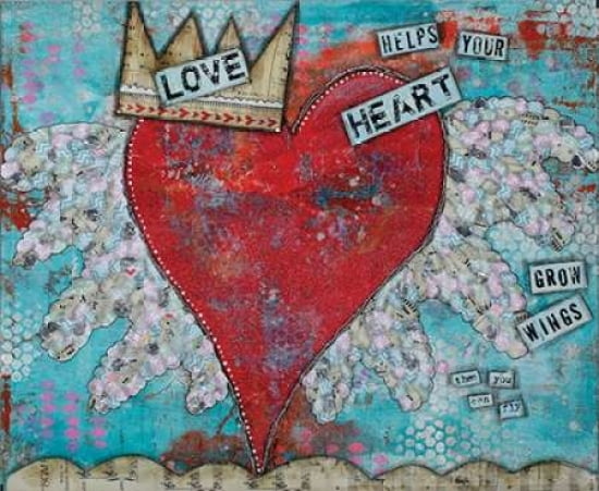 Love Heart Canvas Art - Denise Braun (20 x 24)