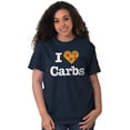 thumbnail image 1 of Love Heart Carbs Pizza Food Cute Women's Plus Size Graphic Tee Brisco Brands 3X, 1 of 3