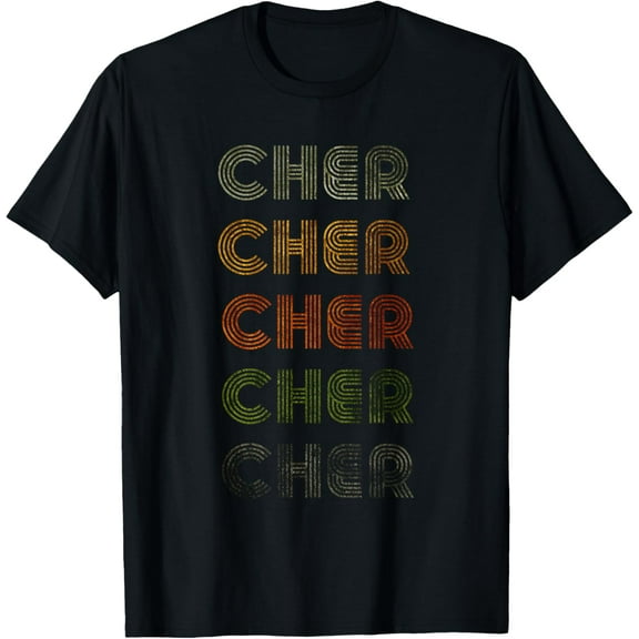 Love Heart Cher Tee Grunge/Vintage Style Black Cher T-Shirt