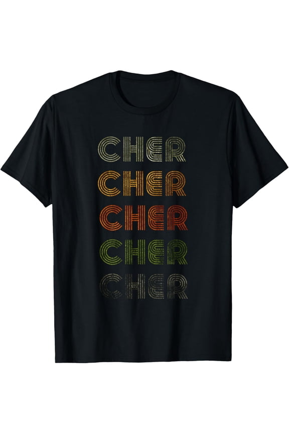 Love Heart Cher Tee Grunge/Vintage Style Black Cher T-Shirt