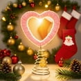 thumbnail image 1 of Love Heart Christmas Ornament, Romantic Theme Party Decor for Christmas Tree Top Decorations, Christmas Decorations Indoor, Couples Holiday Gift, 1 of 6