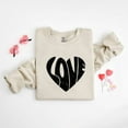 thumbnail image 1 of Love Heart Distressed | Sweatshirt, 1 of 4