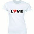 thumbnail image 1 of Love Heart Dog Funny Cute Animal Pet Dogs Lover Women's T-Shirt, 1 of 4