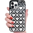 thumbnail image 1 of Love Heart Glitter Bling Mirror Grid Luxury Aesthetic TPU Case Compatible with iPhone Case (Silver,iPhone 12), 1 of 7