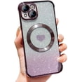 thumbnail image 1 of Love Heart Gradient  [Compatible with MagSafe Wireless Charging] Clear TPU Case Compatible with iPhone Case (iPhone 11 Pro Max,Purple), 1 of 8