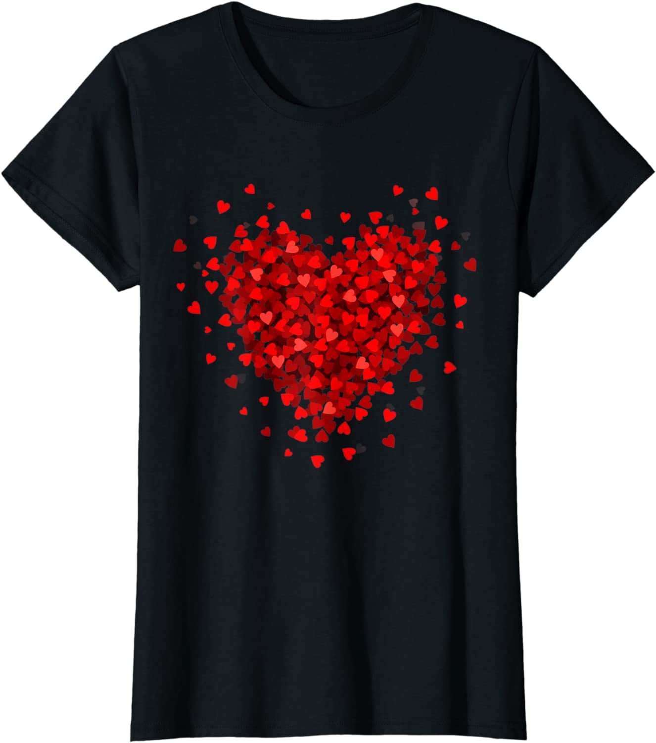 Love Heart Graphic Valentine's Day T-Shirt - Walmart.com