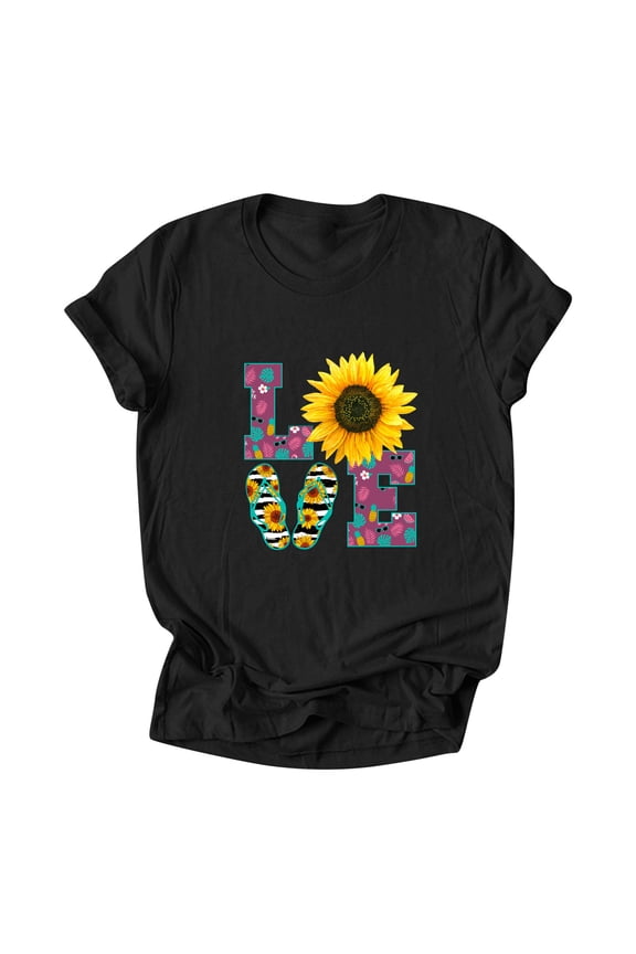 Love Heart Graphic Women Shirt Valentine's Day Tops Casual Blouse Swea Short ing Pullover Sleeve Blouse Gift Clothes for Her