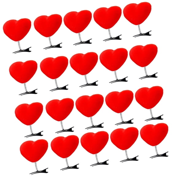 Love Heart Hair Pin Lovely Side Clip Holiday Theme Hair Clip for Party Gathering