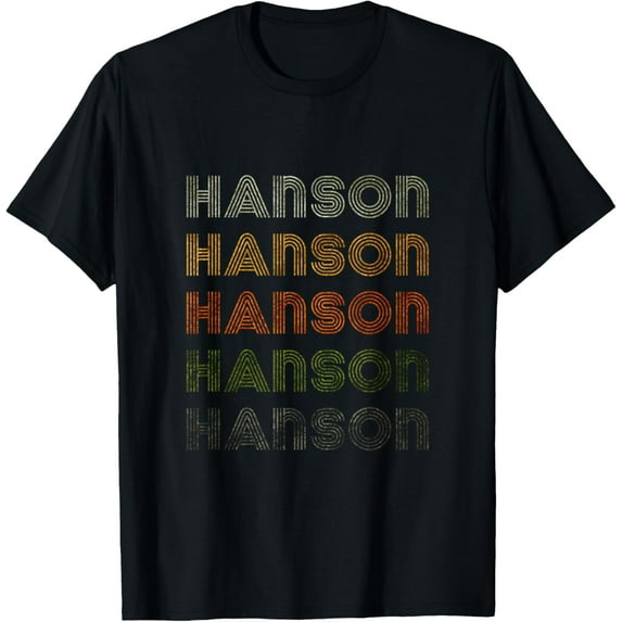 Love Heart Hanson Tee Grunge/Vintage Style Black Hanson T-Shirt