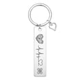 thumbnail image 1 of Love Heart Keychain Electrocardiogram Wave Car Key Chains Bag Accessories Pendant Keyring Tag Nurse Doctor Jewelry Gifts, 1 of 5
