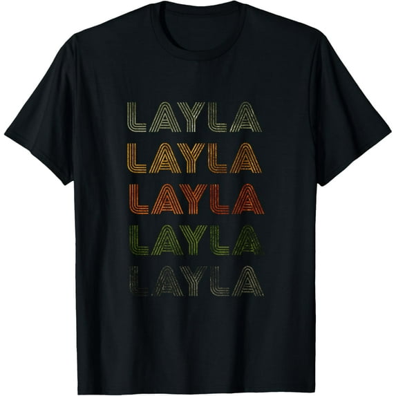 Love Heart Layla Tee Grunge/Vintage Style Black Layla T-Shirt
