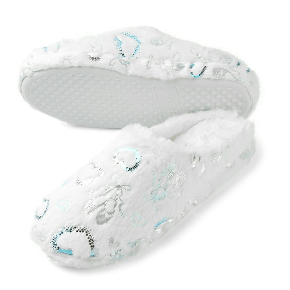 Love Heart Memory Foam Slip-On Indoor Spa Slippers for Women – Plush, Cozy, Non-Slip Sole, Heart Design