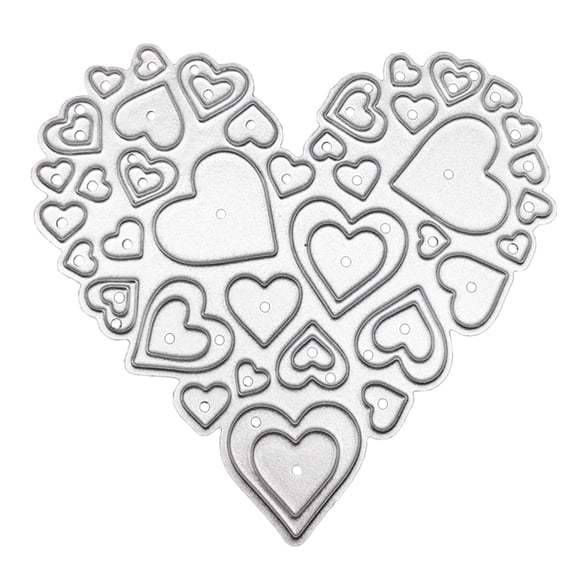 Love Heart Metal Cutting Dies Stencils for Scrapbooking Decorative Embossing Paper Cards Template Decor Die Cuts