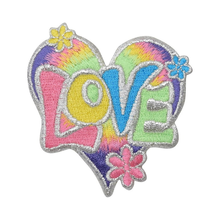Heart Embroidered Applique Patch,embroidery Heart Patch for