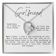 thumbnail image 1 of Love Heart Necklace Gift for Girlfriend, One Year Anniversary Gift for Girlfriend, Valentines Day Gift To My Girlfriend, Girlfriend Birthday Gift, 1 of 5