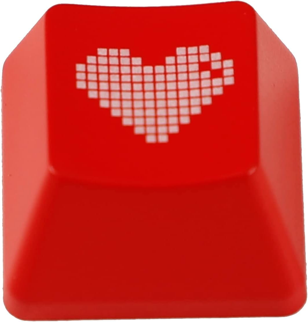 Love Heart OEM Profile Keycaps 1.6mm Thickness Backlit Shine Through ...