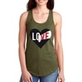 thumbnail image 1 of Love Heart Paper Scratch Art Racerback Tank Women -Image by Shutterstock, Female Small, 1 of 4