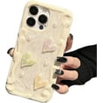 thumbnail image 1 of Love Heart Pearl Glitter Aesthetic Soft Case Compatible with iPhone Case (iPhone 13,White), 1 of 7