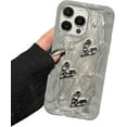 thumbnail image 1 of Love Heart Pearl Glitter Aesthetic Soft Case Compatible with iPhone Case (iPhone 14 Pro,Gray), 1 of 8