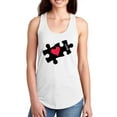 thumbnail image 1 of Love Heart Puzzle Art Racerback Tank Women -Image by Shutterstock, Female Large, 1 of 4