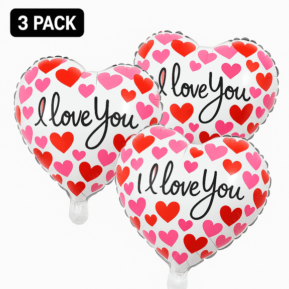 Love Heart Shape Balloon - Express I Love You with 18" Foil Balloon