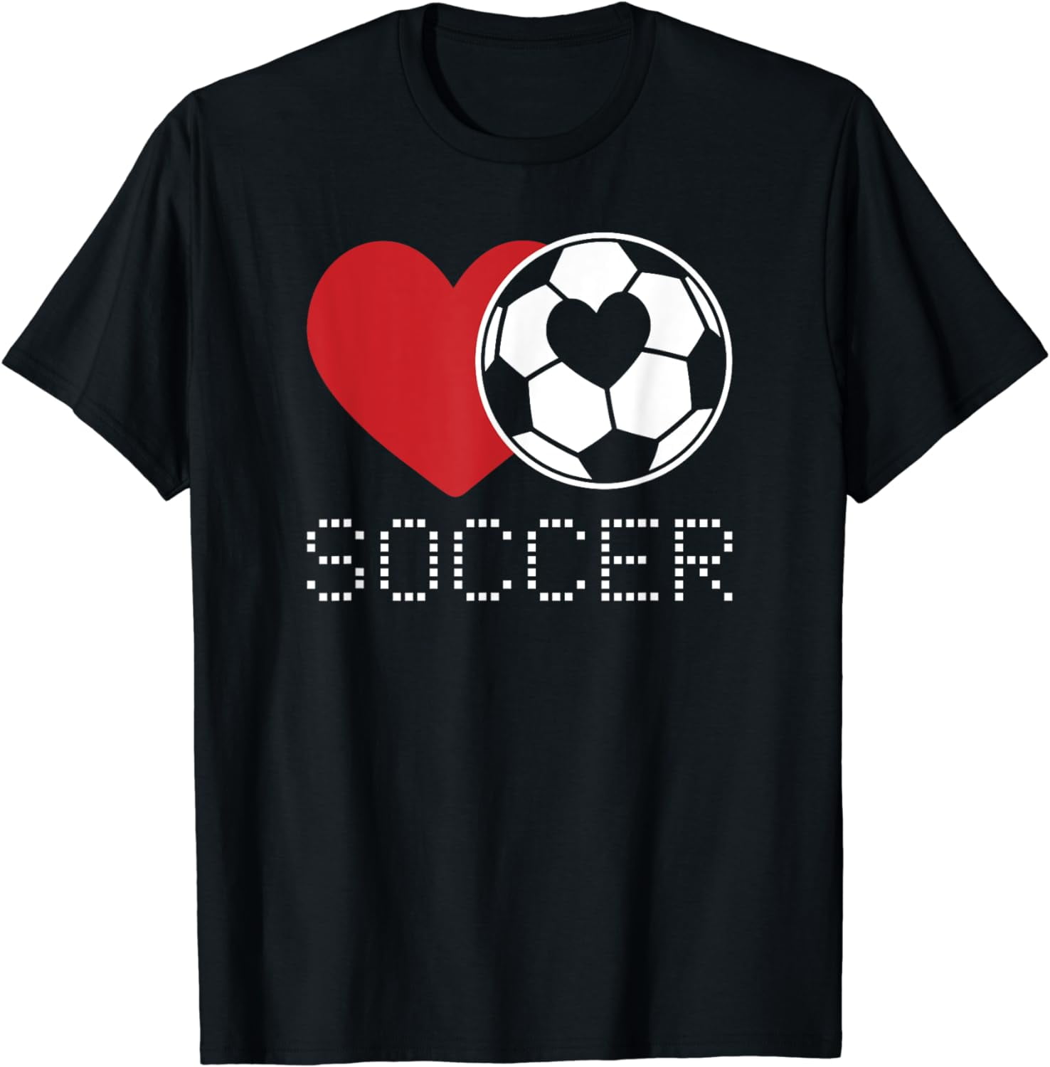 Womens Football Heart Print T Shirt