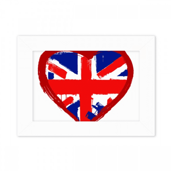 Love Heart UK England Landmark Photo Mount Frame Picture Art Painting Desktop 5x7 inch
