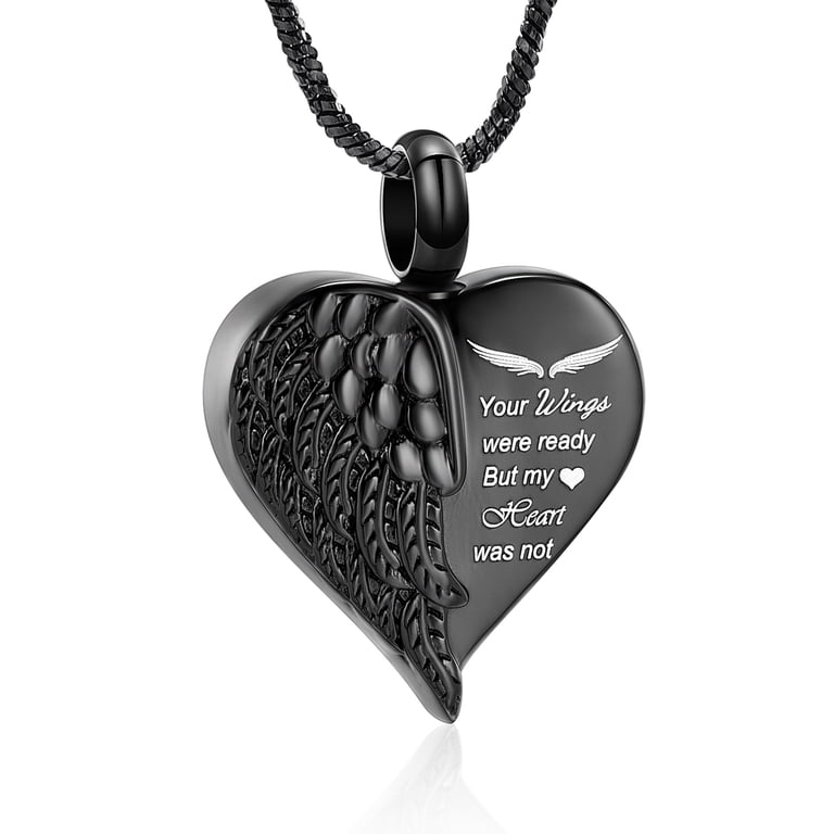 Small Heart Ashes Necklace in Gold • In Remembrance by MW Studio