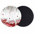 thumbnail image 1 of Love Heart Valentines Coasters Set of 2, Absorbent Coasters for Drinks, Eucalyptus Botanical Red Pink Coaster for Desk Coffee Table Protection, Home Decor House Warming Gifts 4", 1 of 8