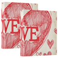 thumbnail image 1 of Love Hearts 3 Ring Binders 1.5 inch Hardcover File Folders with Interior Pockets A4 Size Organizer for School Office Hospital Set of 2, 1 of 8