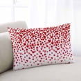 thumbnail image 1 of Love Hearts Fallen Body Pillow Cover, Pillowcase Protectors with Zipper, Breathable Decorative Throw Pillow Case Cover, Valentines Day Red Loving Pillow Shams for Couch Sofa 24x36Inch, 1 of 8