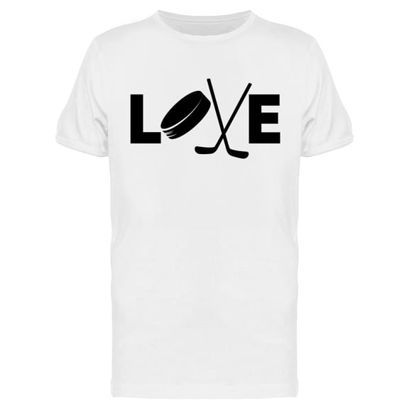 Love Hockey Quote T-Shirt Men -Image by Shutterstock, Male Large