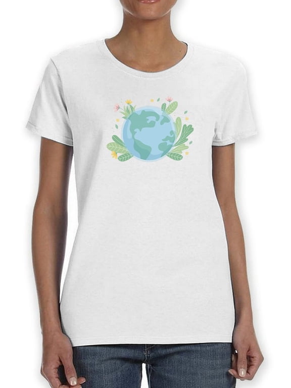 Love Home Planet T-Shirt Women -Smartprints Designs, Female Large