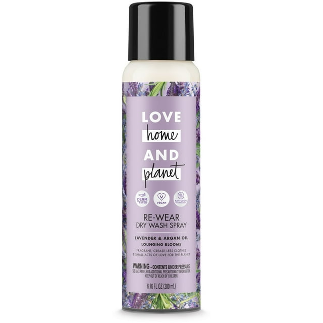 Love Home and Planet Dry Wash Spray Lavender & Argan Oil 6.7 oz