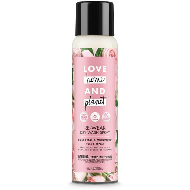 Love Home and Planet Dry Wash Spray Rose Petal & Murumuru 6.7 oz
