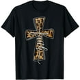 thumbnail image 1 of Love In Faith Tees For Christian Leopard Cross Cheetah Print T-Shirt, 1 of 4