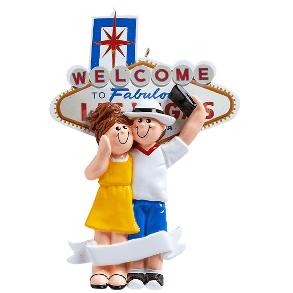 Love In Las Vegas Personalized Christmas Ornament DO-IT-YOURSELF