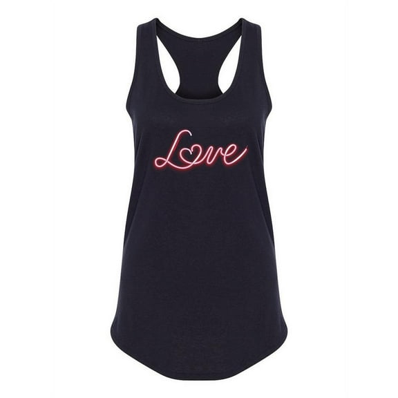 Love In Neon Design Tank Women -Image by Shutterstock, Female Small