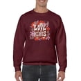 thumbnail image 1 of Love In Our Hearts... Sweatshirt Men -Smartprints Designs, Male 3X-Large, 1 of 4