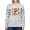 thumbnail image 1 of Love In Our Hearts. Sweatshirt Women -Smartprints Designs, Female Small, 1 of 4