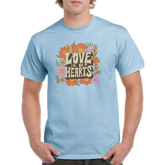 Love In Our Hearts. T-Shirt Men -Smartprints Designs, Male XX-Large