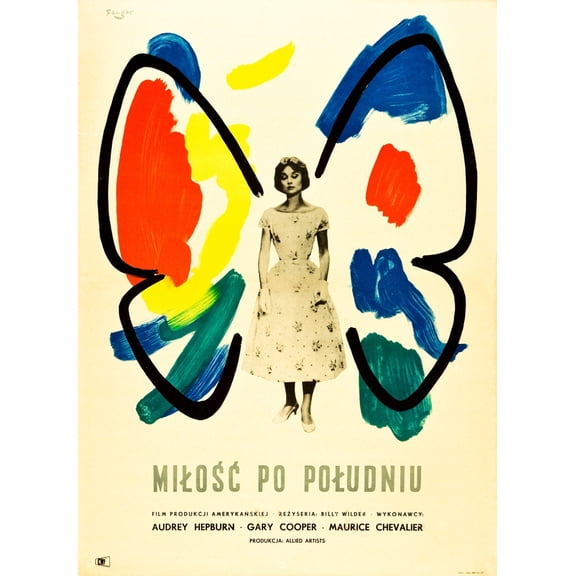 Love In The Afternoon (Aka Milosc Po Poludniu) Polish Poster Audrey Hepburn 1957 Movie Poster Masterprint (11 x 17)