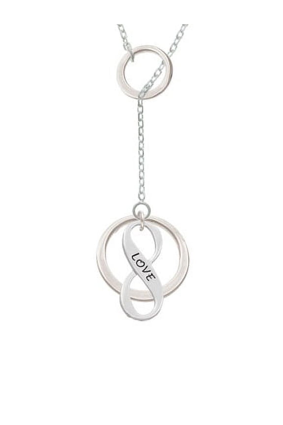 Love Infinity Sign Double Karma Lariat Necklace