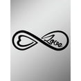 thumbnail image 1 of Love Infinity Vinyl Decal Sticker | Cars Trunks Vans SUVs Laptops Windows Walls Cups | Black | 7 X 2.5 | KCD2157, 1 of 1