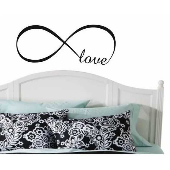 Love Infinity Wall Art Lettering Words Decal Vinyl Quote Sticker Decor Design