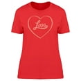 thumbnail image 1 of Love Inside Curly Heart Tee Women's - Women T-Shirt, Small, 1 of 1