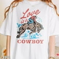 thumbnail image 1 of Love Is A Cowboy Kelsea Ballerini TShirt, Cowboy Tshirt Western shirt TH300504, 1 of 5